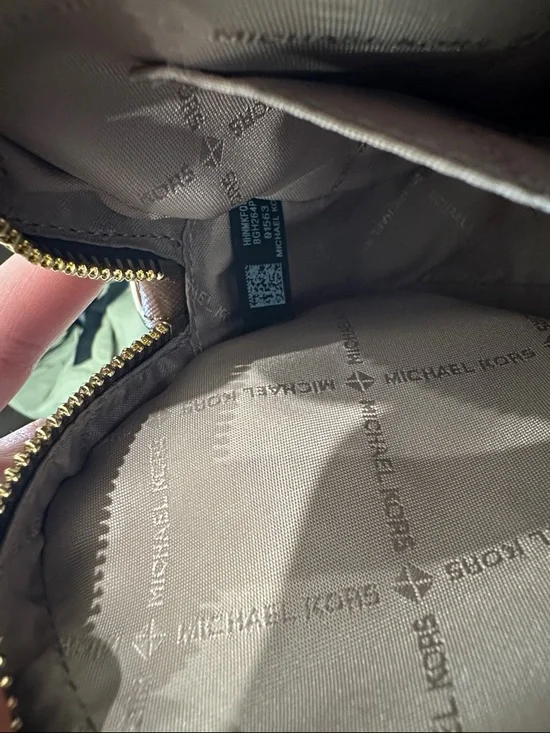 Michael Kors Brown and Gold Logo Crossbody Camera Bag - Picture 3 of 5